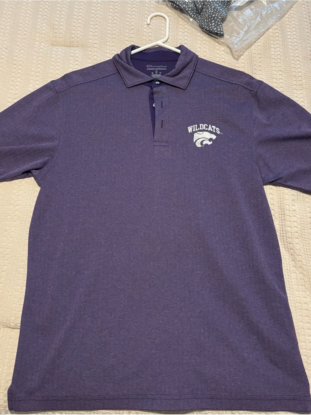 Champion Purple K-State Polo Shirt